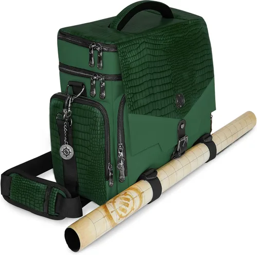 Miniatura 18 de ENHANCE Bolsa de viaje para DND Edición Coleccionista, bolsa compatible con Dungeons and Dragons, soporte para alfombrilla de batalla, bolsillos