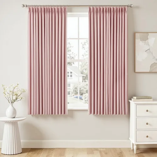 Miniatura 38 de MIULEE - Cortinas de lino beige con pliegues a presión 100% opacas para dormitorio, cortinas de ventana con memoria y bloqueo de luz para oscurecer