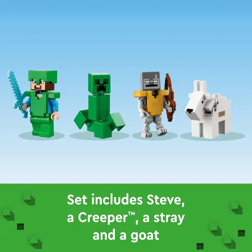 Miniatura 6 de LEGO Minecraft The Frozen Peaks 21243, Set de Montaña Cueva con Steve, Creeper, Figuras de Cabra y Accesorios, Juguete de Bioma Helado para Niños