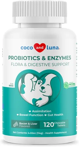 Miniatura 9 de Probióticos para perros - Apoyo digestivo y diarrea - 90 masticables suaves - Formulado por veterinarios - Salud intestinal y apoyo inmunológico