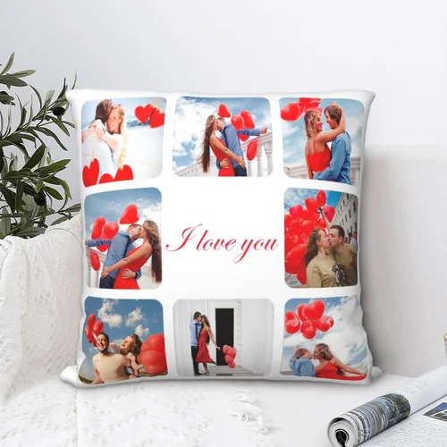 Miniatura 2 de FCQIANKM Funda de almohada personalizada, funda de almohada con foto personalizada con texto de imagen, funda de almohada personalizada, regalos