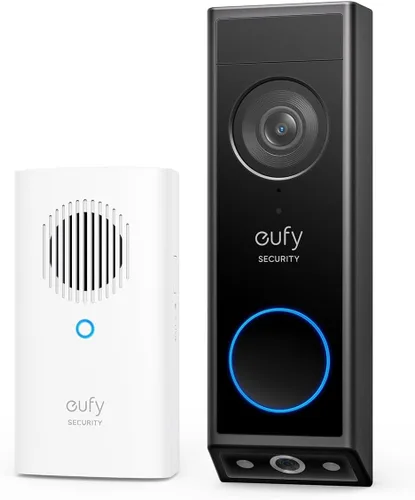 Miniatura 6 de eufy Security Timbre de video E340 (alimentado por batería), uso ininterrumpido con batería recargable, cámaras duales, 2K Full HD, sin tarifa