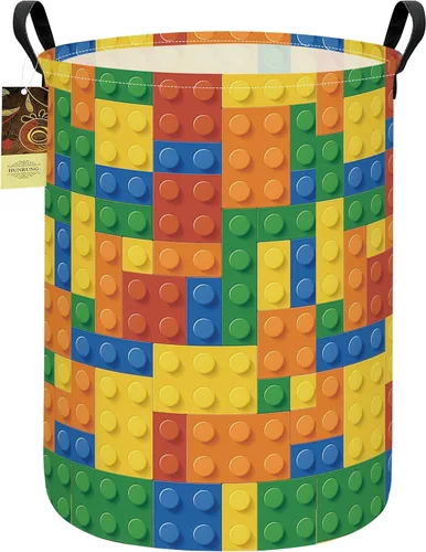Miniatura 18 de Cesta de Ropa Sucia, Cesta de Almacenamiento de Tela de Lona Grande y Ligera, Organizador de Juguetes, Plegable, Impermeable para Dormitorios