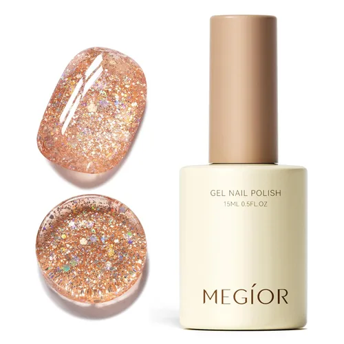 Miniatura 95 de MEGIOR Esmalte de uñas de gel blanco de 0.5 fl oz, color blanco antiguo, secado con luz UV, esmalte de gel francés, arte de uñas, salón de manicura