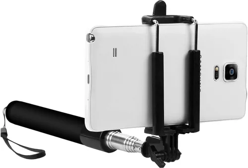 Miniatura 6 de Cellet Selfie Stick extensible ajustable, para todos los teléfonos inteligentes, iPhone, Samsung Galaxy, Google Pixel, Go Pro y cámaras, color negro