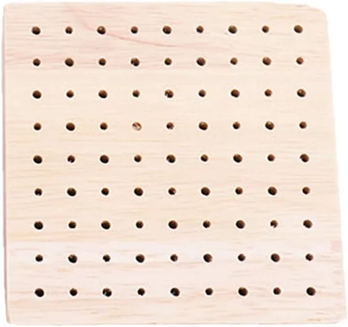 Miniatura 3 de Tablero de clavijas de madera, figuras cuadradas de arcilla, estante de exhibición, soporte para piruletas, soporte para brochetas de alimentos