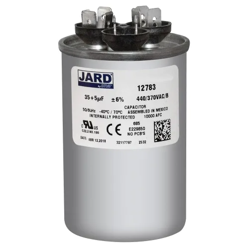 35 + 5 MFD uf PW-35/5/R 370 o 440 voltios Condensador redondo de doble funcionamiento para condensador recto frío o bomba de calor Aire