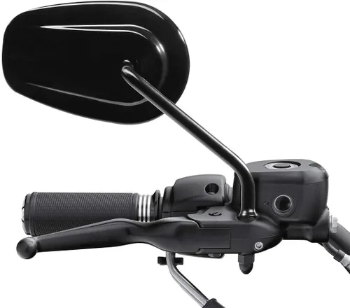 Miniatura 4 de TCMT Par de espejos retrovisores negros para motocicleta Harley Road King CVO Road Street Tri Glide Freewheeler Street XG500 XG750 Sportster XL1200