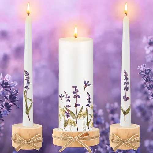 Miniatura 12 de Irenare Unity Velas con soporte para ceremonia de boda, accesorios de decoración de boda, portavelas de cristal, vela para eventos formales, iglesia
