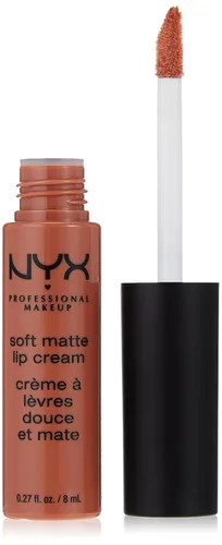 NYX PROFESSIONAL MAKEUP - Crema labial mate y suave, lápiz labial líquido ligero, Abu Dhabi (rosa profundo-beige)