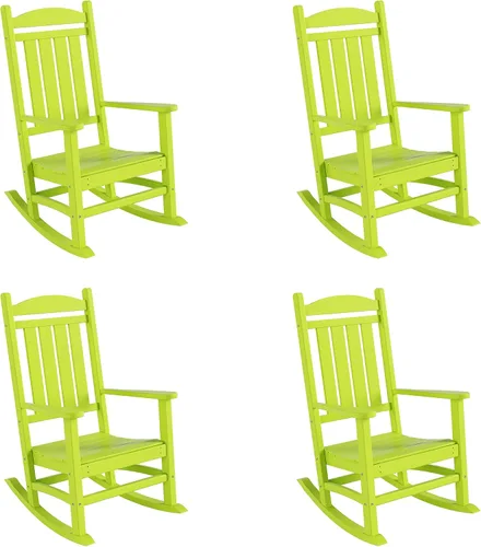 Miniatura 32 de WestinTrends Malibu - Mecedora para exteriores/patio, color lima