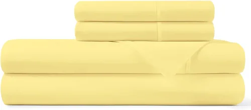 Miniatura 5 de Pizuna Sábanas de percal de 100% algodón de fibra larga, tamaño individual XL, con bolsillo profundo de 15 pulgadas
