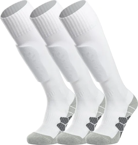 Miniatura 20 de APTESOL - Calcetas de fútbol hasta la rodilla (paquetes de 1/3/5) Calcetas acojinadas para niños, jóvenes, adultos, para equipos deportivos OTC