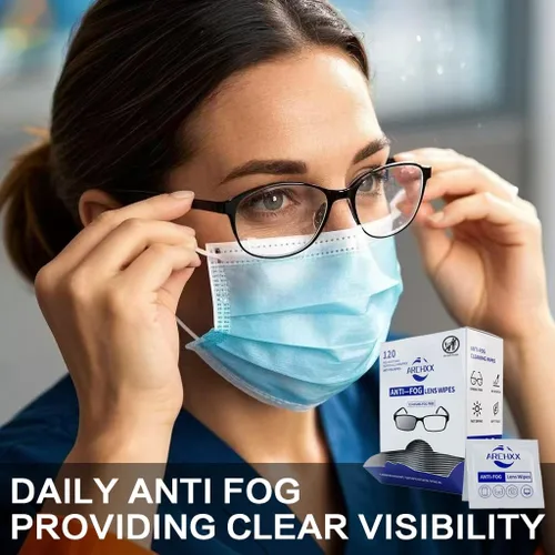 Miniatura 3 de ARCHXX Toallitas antiempañamiento para gafas, 120 unidades, toallitas de limpieza prehumedecidas, limpiador de lentes para gafas, gafas de sol