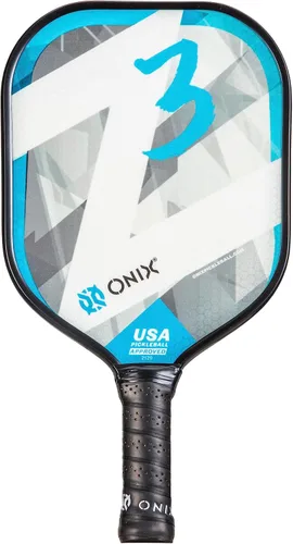Miniatura 17 de Onix Graphite Z5 - Paleta de pickleball de fibra de carbono con forma de cuerpo ancho, núcleo de panal y cara de grafito ONIX Paleta de pickleball