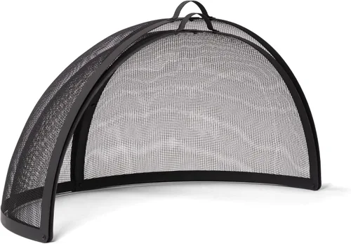 Miniatura 3 de SUNCREAT Accesorio para cubierta de chispas para fogatas al aire libre, protector de pantalla redondo de fácil apertura para patio, tapa de brasas
