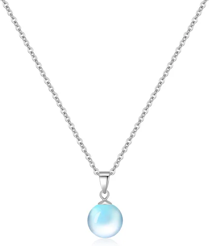 Miniatura 11 de Collar de jade natural para mujer, de plata de ley, ajustable, hecho a mano, con dije de jade verde, collar de cristal curativo, regalo de buena