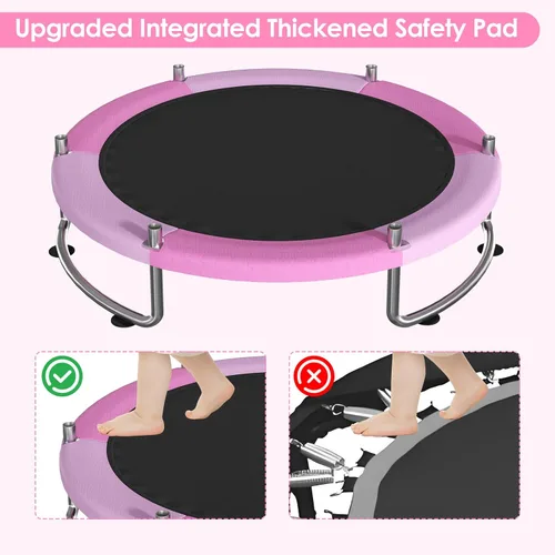 Miniatura 3 de Trampoline for Kids, Upgrade Full Anti-Rust 440lbsToddler Trampoline with Net,Upgraded Ring Legs with Adjustable Gymnastics Bar&Toys, Gifts for Ages