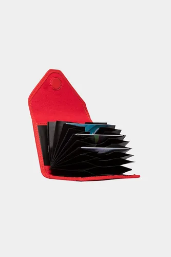 Miniatura 74 de grande Estuches para tarjetas 3639, Naranja, Tarjetero de cuero con cierre magnético, cartera pequeña de acordeón para mujer