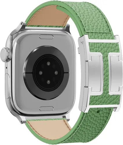 Miniatura 33 de Correa de reloj magnética de cuero compatible con Apple Watch Ultra 49 mm, 46 mm, 45 mm, 44 mm, 42 mm, 41 mm, 40 mm, 38 mm, correa de repuesto