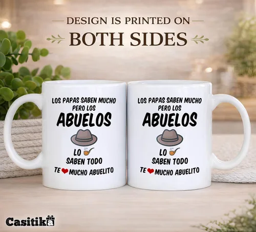Miniatura 7 de Casitika Regalos para el Mejor Abuelo del Mundo. Taza de café Abuelito de 11 onzas. Tazas de abuelo en español. Taza de regalo del día del Padre
