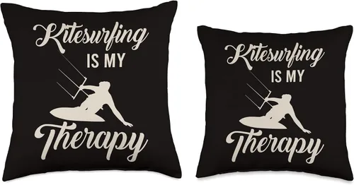 Miniatura 3 de Short Lines are for Amateurs - Kitesurfing Throw Pillow