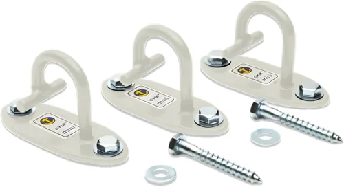 Miniatura 10 de The Anchor Gym Anchor Gym-Mini H1 (juego de 3) – Plataforma modular de enganche de pared para bandas de resistencia, correas de suspensión, correas