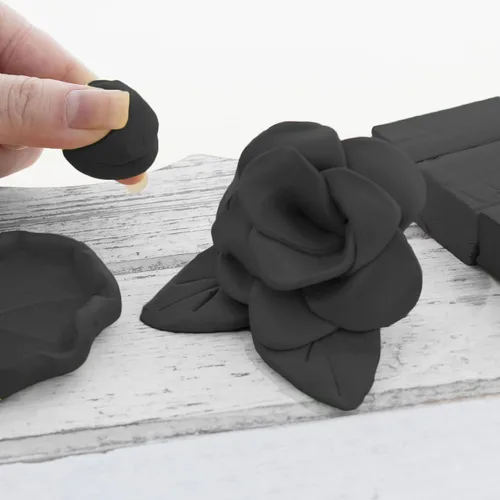 Miniatura 6 de BAZIC Products Arcilla para modelar, color negro, 1 libra, masa de modelado, manualidades, regalo no tóxico para artistas, a granel para aula