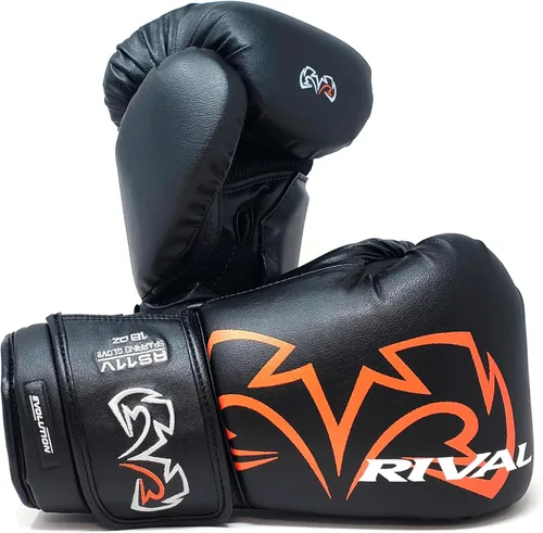 Guantes de boxeo RIVAL RS11V Evolution para sparring, acolchado extra grueso de 5 cm, sistema V-Strap Wrist Lock 2, compartimento para manos grande
