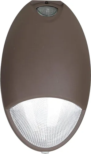 Paquete de luz LED de emergencia con sensor de fotocélula, batería de reserva de batería de 12 W de 90 minutos al aire libre, lámpara de emergencia