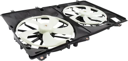 Miniatura 7 de TRQ Conjunto de ventilador de refrigeración dual del radiador compatible con Toyota Highlander 2008-2013 TO3115155
