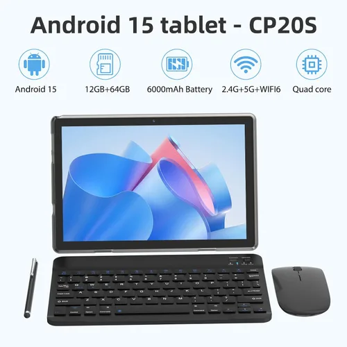 Miniatura 2 de HOTTABLET Tablet Android 15 de 10", 12(4+8Expand) GB RAM+64GB ROM, cámara dual de 2+8 MP, batería de 6000 mAh