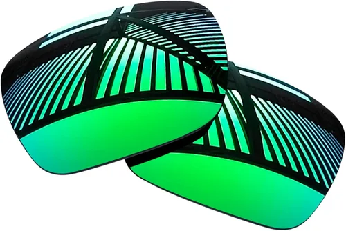 Miniatura 3 de 4 pares de lentes de repuesto para gafas de sol Oakley Holbrook XXL OO9487 2.402 in - negro sólido+esmeralda+azul hielo+rojo fuego