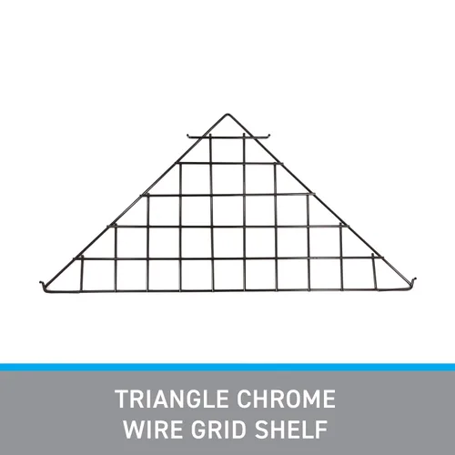 Miniatura 3 de SSWBasics Estante triangular de rejilla de alambre negro, juego de 2