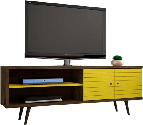 Miniatura 27 de Manhattan Comfort Liberty Soporte de TV Moderno de Mediados de Siglo para Televisores de hasta 46 Pulgadas, Centro de Entretenimiento