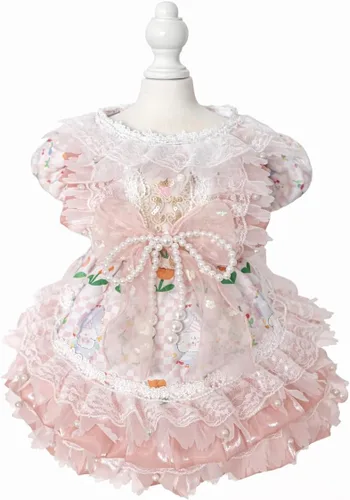 Miniatura 38 de Moda Vestido de Princesa de Chifón para Perro Dulce Cachorro para Perro EXTRAL Pequeño y Perro Pequeño Rosa M