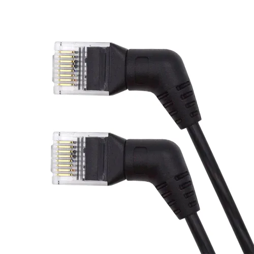 Miniatura 13 de cablecc Cable giratorio macho CAT6 UTP macho a macho RJ45 8P8C 1000Mbps para red LAN Ethernet 25CM