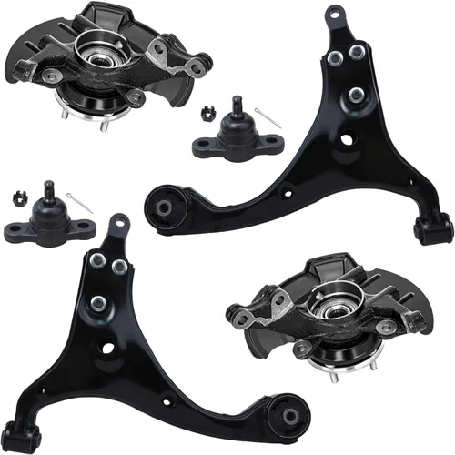 Miniatura 133 de Detroit Axle - Kit de extremo delantero para Chrysler 300 Dodge Charger Challenger 2011-2023, 2 brazos de control inferiores traseros 2 varillas