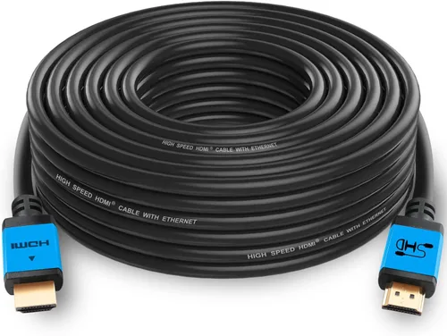 SHD Cable HDMI de 50 pies de alta velocidad HDMI 2.0 V UHD 18 Gbps soporte 4K 3D 1080P Ethernet Audio Retorno CL3 clasificado conectores chapados en