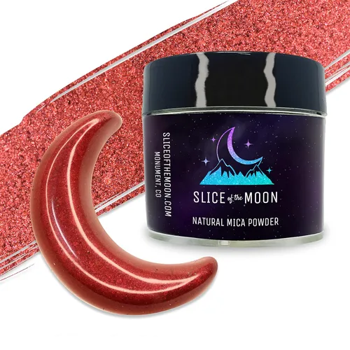 Miniatura 21 de Slice of the Moon Polvo de mica mineral natural verde iridiscente, 0.88 oz (25 g) para uso personal o profesional - cosméticos, proyectos