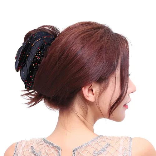 Miniatura 2 de Fashion & Lifestyle Pinza para el cabello de 5 pulgadas para mujeres y niñas, grande, pinza bastante fuerte, pasador antideslizante, agarre hacia