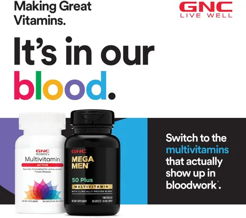 Miniatura 7 de GNC Mega Men Sport Multivitamínico Rendimiento, función muscular y salud general 180