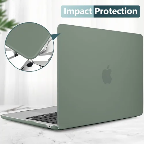 Miniatura 6 de TWOLSKOO Funda compatible con M4 MacBook Air de 15 pulgadas versión 2025-2023 M4 A3241 M3 A3114 M2 A2941, carcasa rígida de plástico, protector