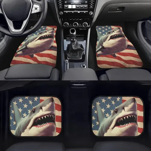 Miniatura 32 de 4 alfombrillas delanteras y traseras para automóvil, SUV, furgoneta y camión, protección de suelo para todo tipo de clima, juego de accesorios