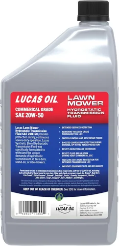 Miniatura 4 de Lucas 5-Quarts SAE 20W-50 Mezcla sintética Fluido de transmisión hidrostática