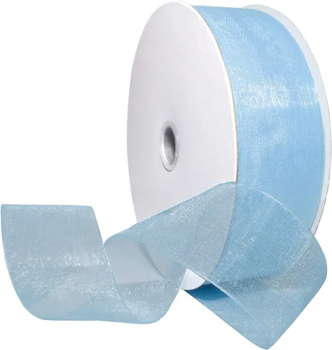 Miniatura 18 de Morex Ribbon 91803/100-609 Cinta de nailon Organdy, 5/8 pulgadas por 100 yardas, color rojo
