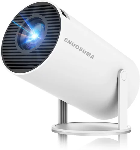 Mini proyector, compatible con proyector portátil 4K 1080P con doble banda WIFI6 5G inalámbrico 5.2 Bluetooth Android 11, 160 lúmenes ANSI, rotación