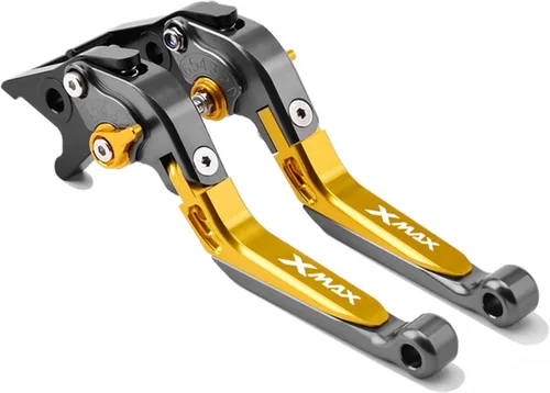 Miniatura 19 de Palancas de freno de embrague de motocicleta plegables extensibles para Yamaha Xmax X-MAX 125 250 300 400 mango de frenos ajustable (color : 1)