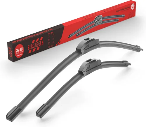 Miniatura 10 de BERG REGEN Escobillas de limpiaparabrisas de 13 + 13 pulgadas de repuesto para Jeep Wrangler 1997-2006, calidad original de equipo original