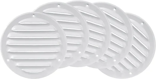Miniatura 35 de Cubierta para salida de ventilación – Ventilación redonda de Soffit – Rejilla de ventilación – Cubierta de rejilla – Malla mosquitera integrada
